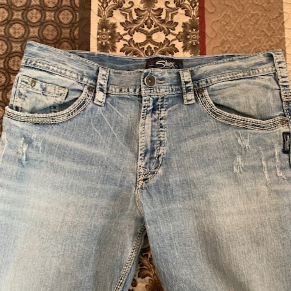 Mens vintage Silver jeans